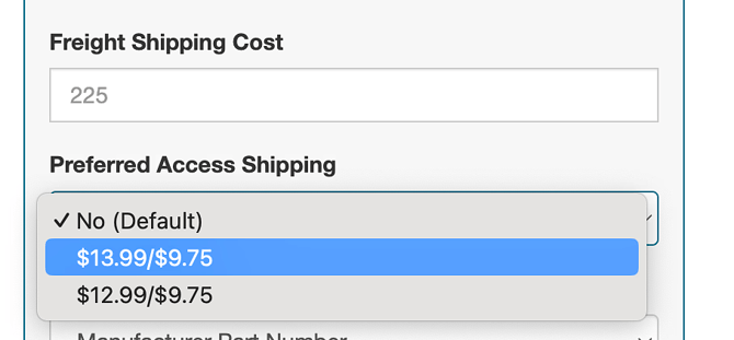 Turn14 Prefered Access Shipping